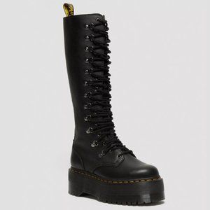 Dr. Martens 60mm 1B60 MAX Hardware Leather Knee High Boots